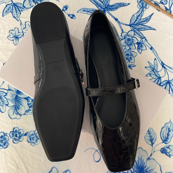 New With Box Katy Perry The Evie Mary Jane Black Size 11 - Picture 4 of 6